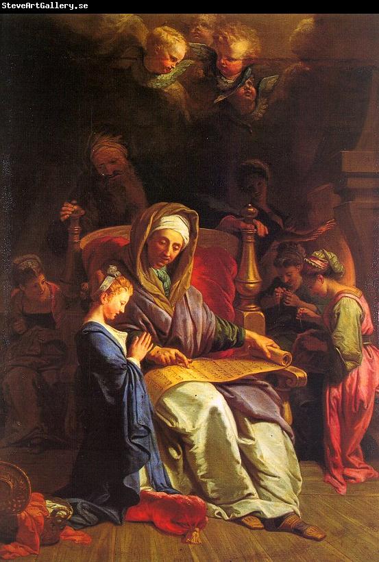 JOUVENET, Jean-Baptiste The Education of the Virgin sf